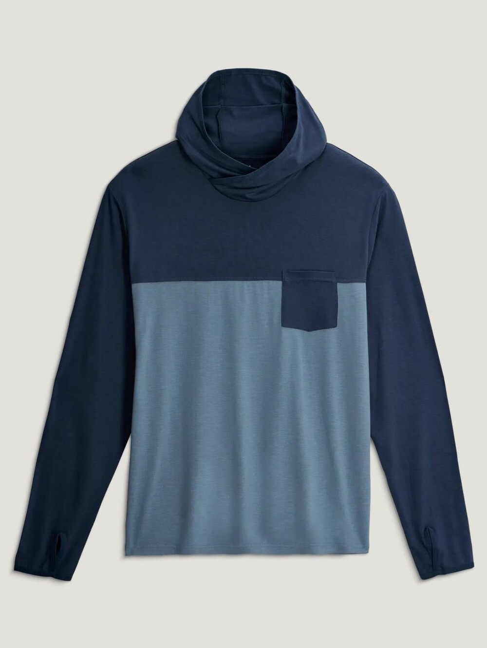Free Fly Apparel True Navy Hoodie with Blue-Fog Accents